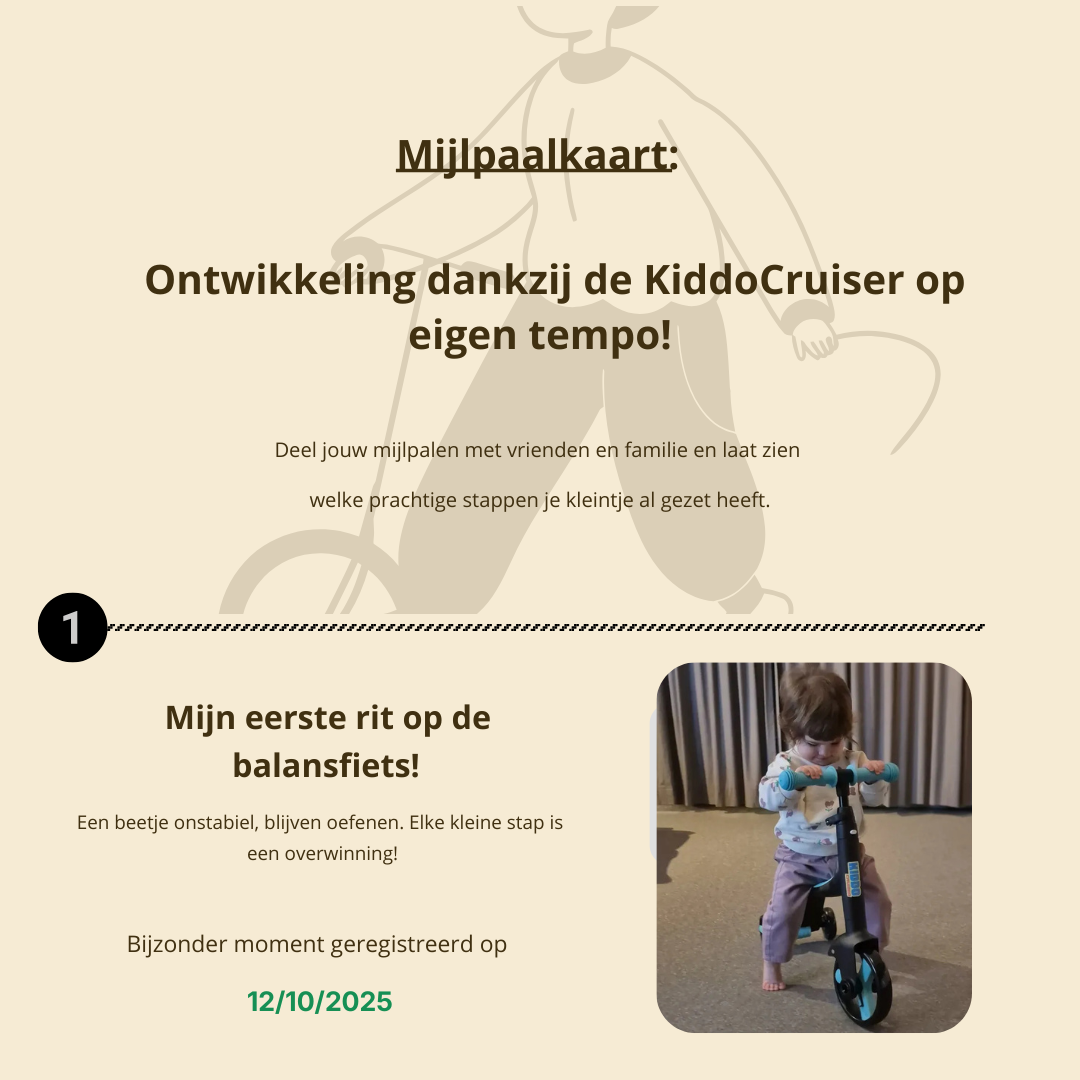 Mijlpaalkaarten – Van Balans tot Fietsen (12-Cards Set)
